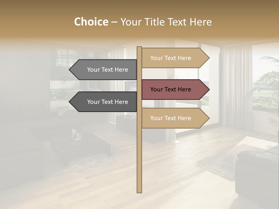 Loft Architektur Teppich PowerPoint Template
