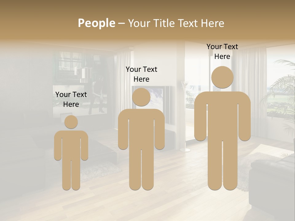 Loft Architektur Teppich PowerPoint Template