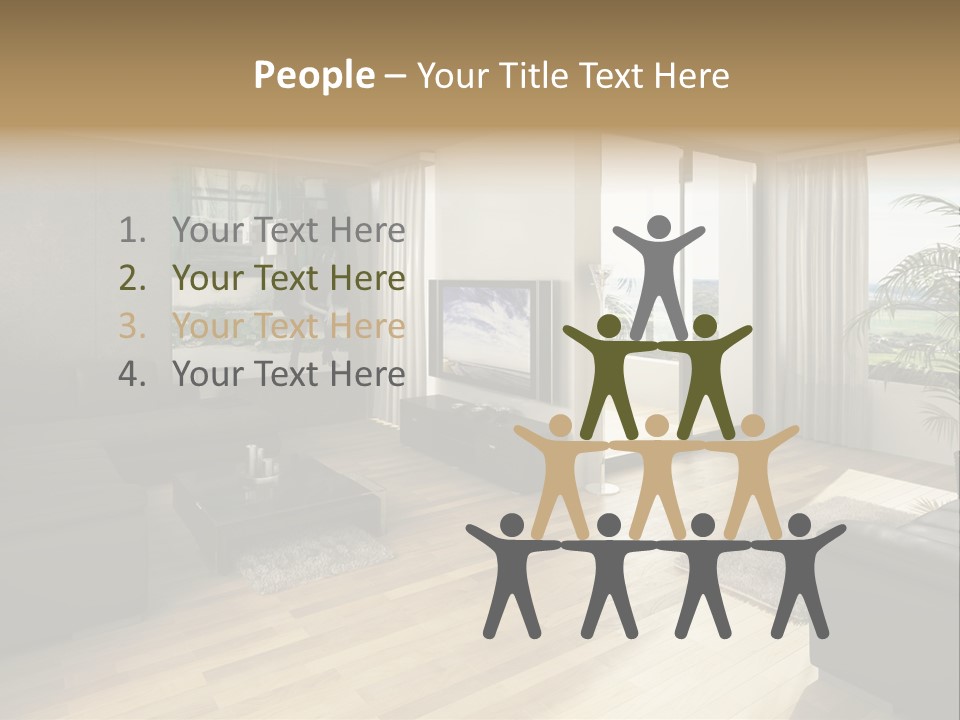 Loft Architektur Teppich PowerPoint Template