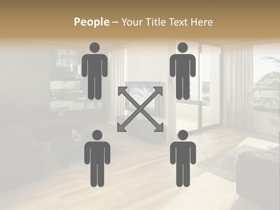 Loft Architektur Teppich PowerPoint Template