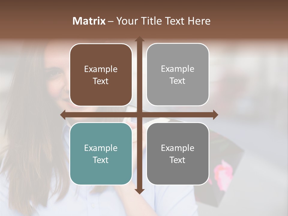 Customer Shopping Female PowerPoint Template