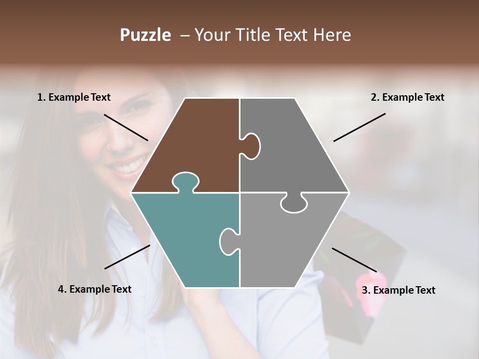 Customer Shopping Female PowerPoint Template
