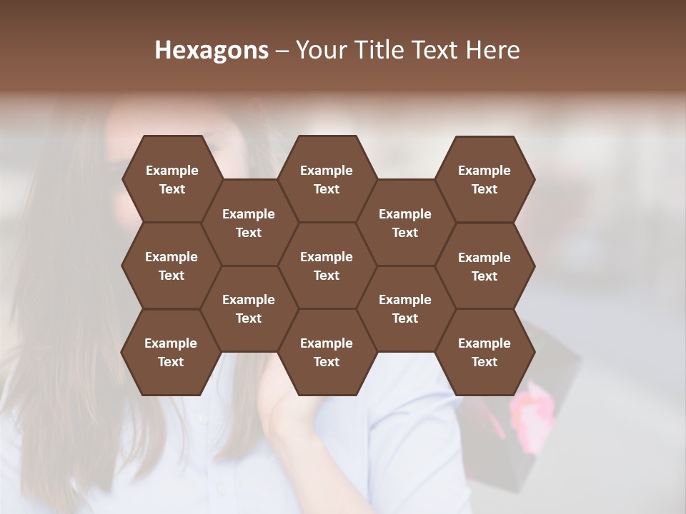 Customer Shopping Female PowerPoint Template