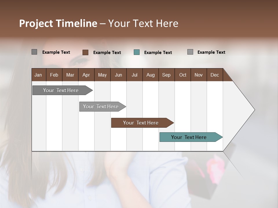 Customer Shopping Female PowerPoint Template