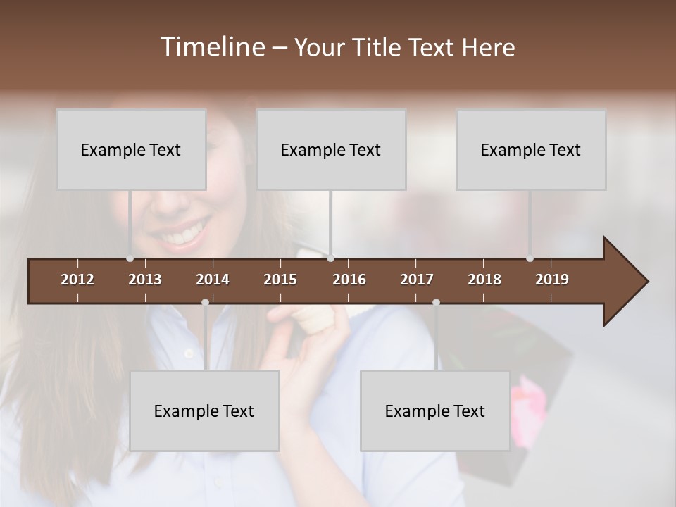 Customer Shopping Female PowerPoint Template