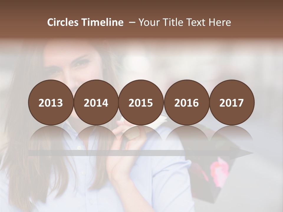 Customer Shopping Female PowerPoint Template