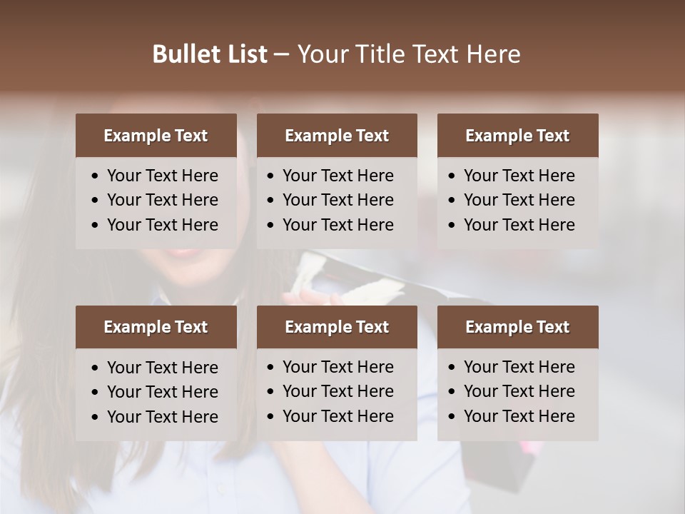 Customer Shopping Female PowerPoint Template