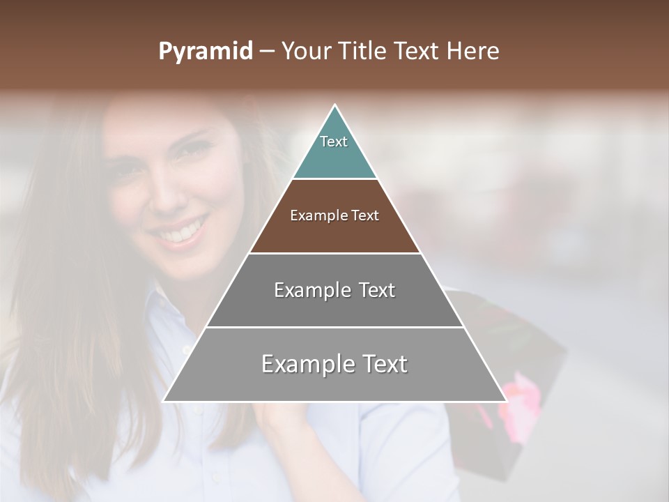 Customer Shopping Female PowerPoint Template