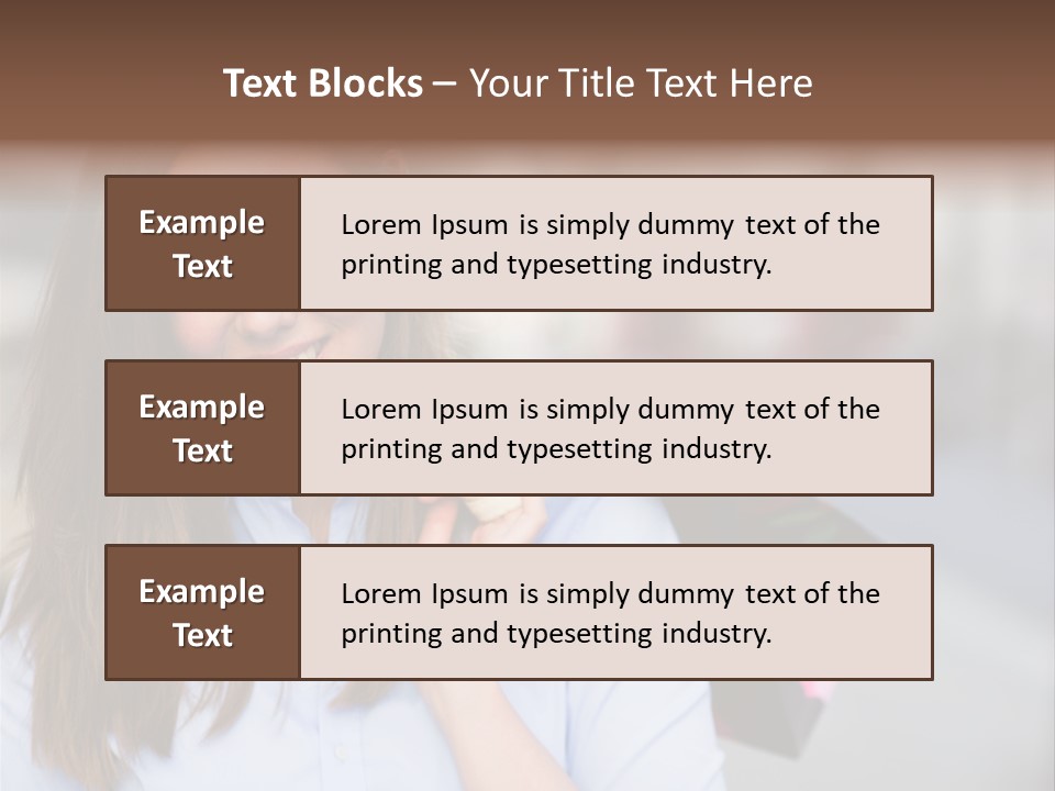 Customer Shopping Female PowerPoint Template