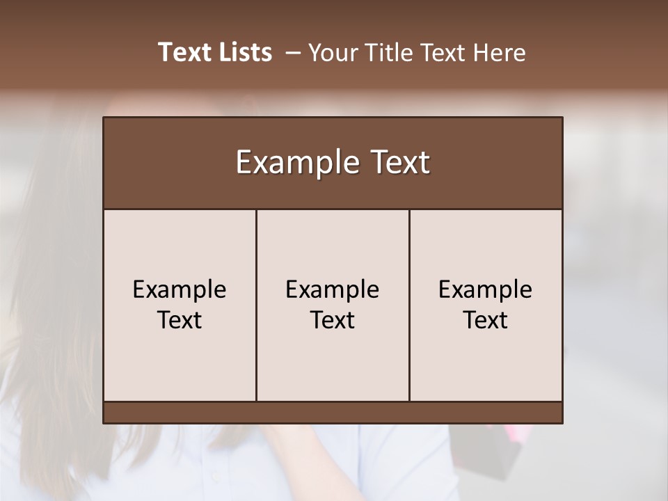 Customer Shopping Female PowerPoint Template