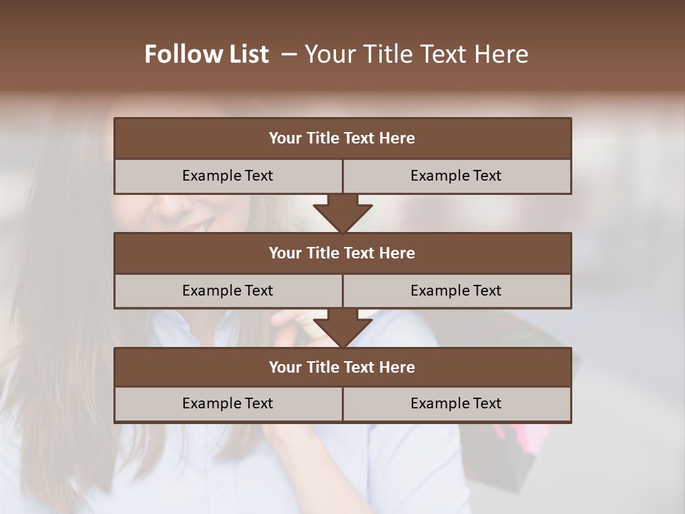 Customer Shopping Female PowerPoint Template