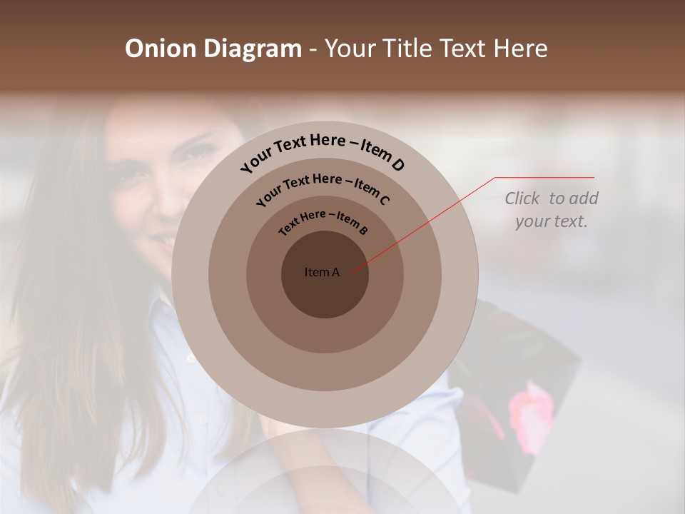 Customer Shopping Female PowerPoint Template