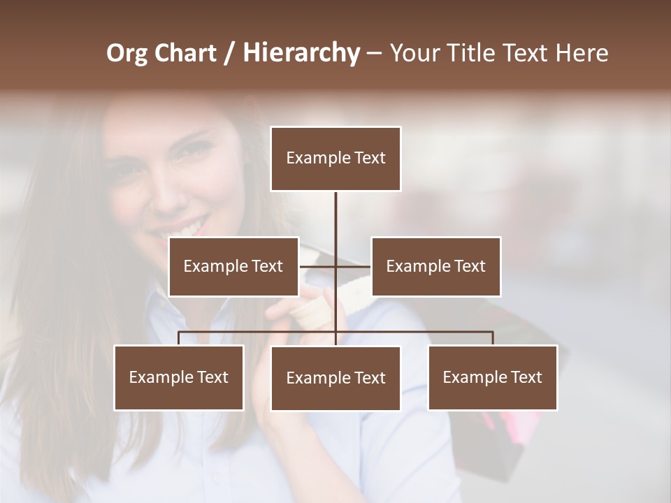 Customer Shopping Female PowerPoint Template