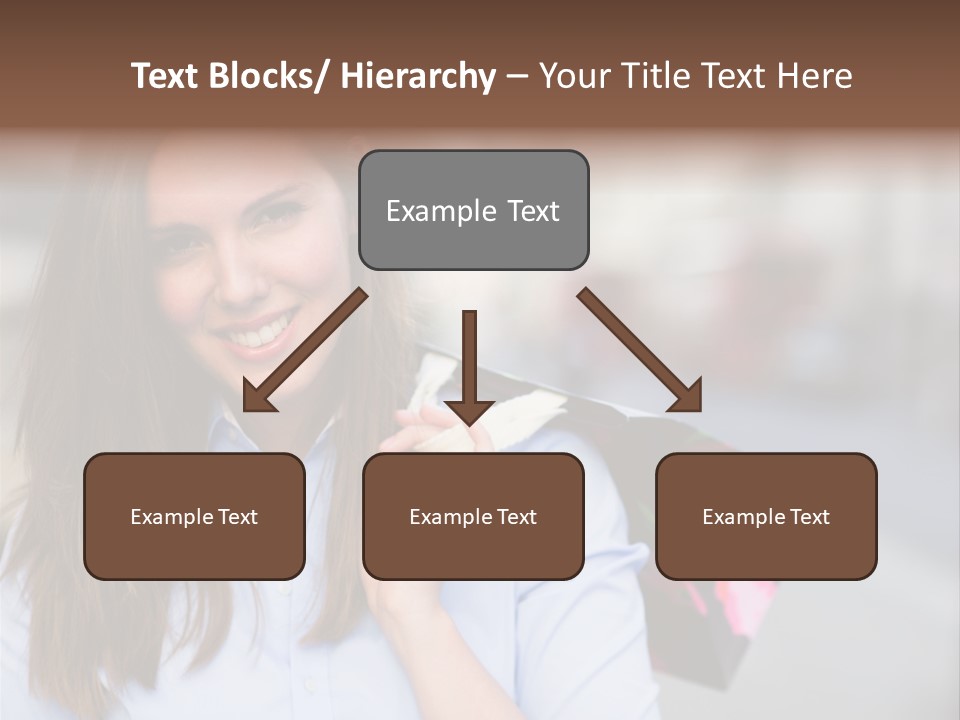 Customer Shopping Female PowerPoint Template