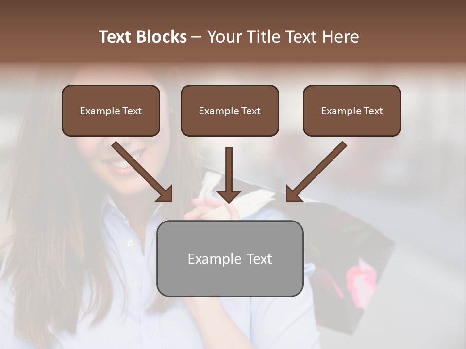 Customer Shopping Female PowerPoint Template