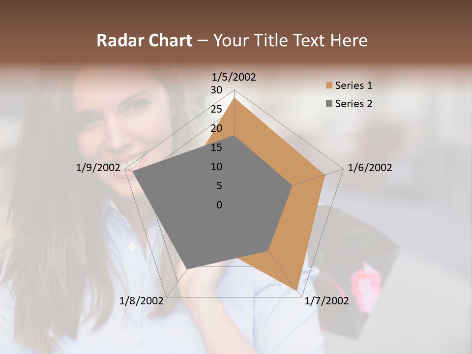 Customer Shopping Female PowerPoint Template