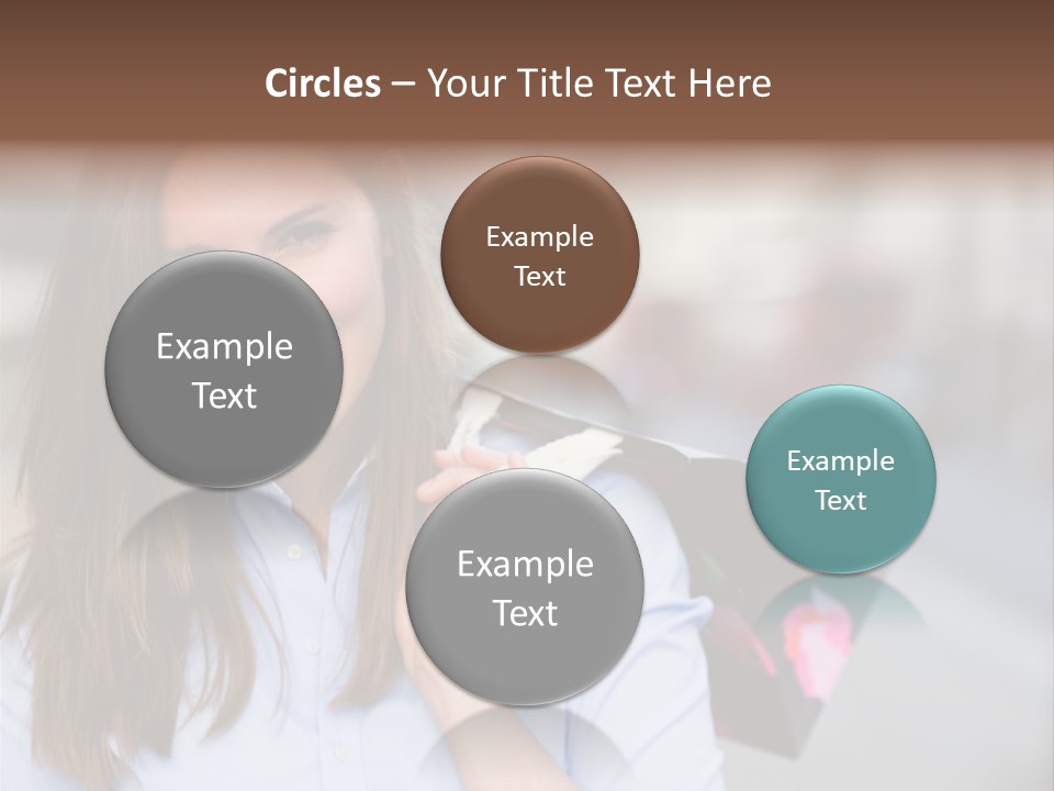 Customer Shopping Female PowerPoint Template