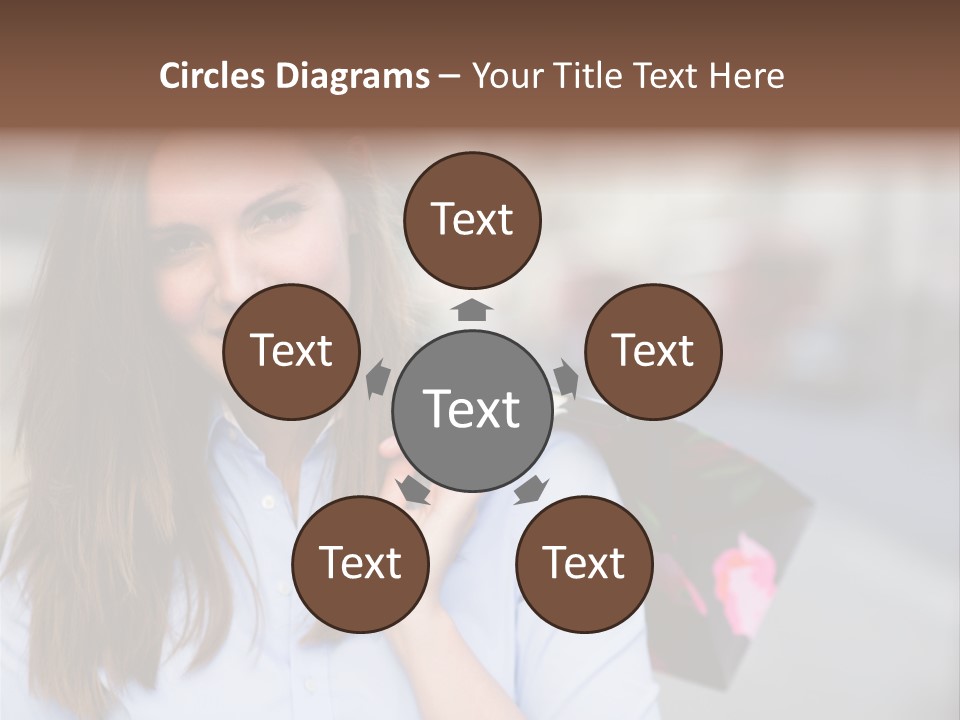 Customer Shopping Female PowerPoint Template