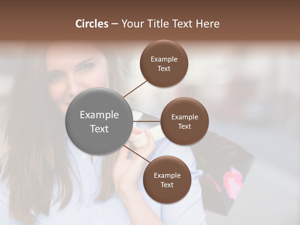 Customer Shopping Female PowerPoint Template