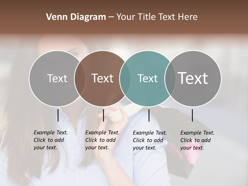 Customer Shopping Female PowerPoint Template