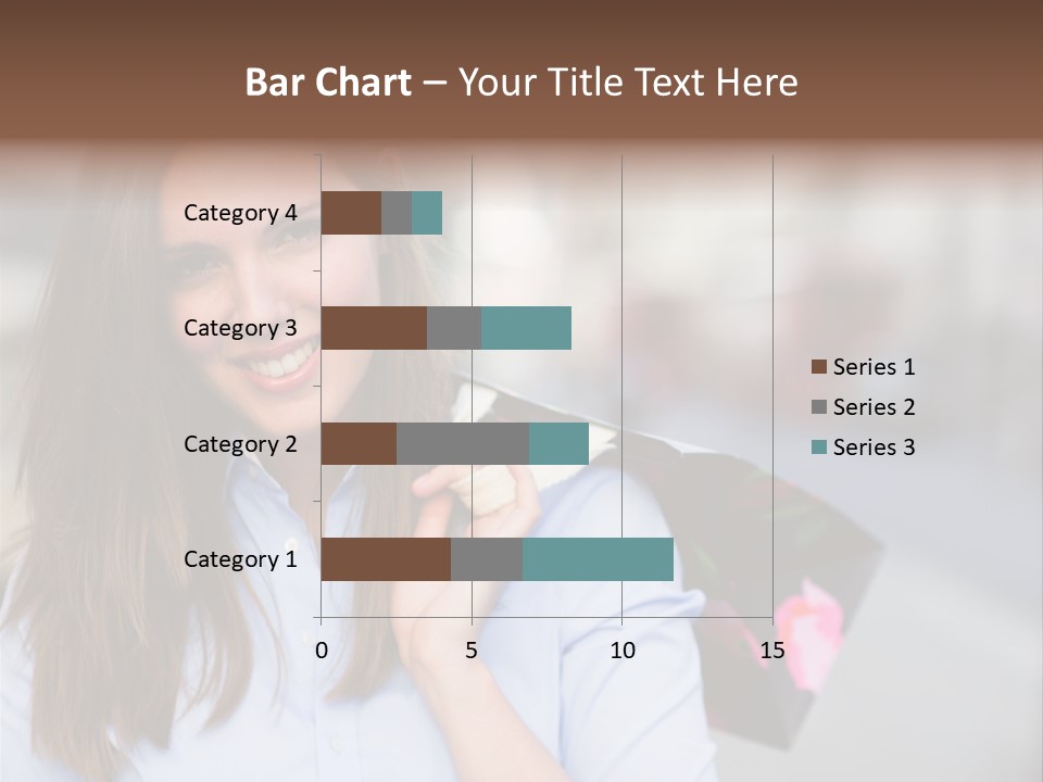 Customer Shopping Female PowerPoint Template