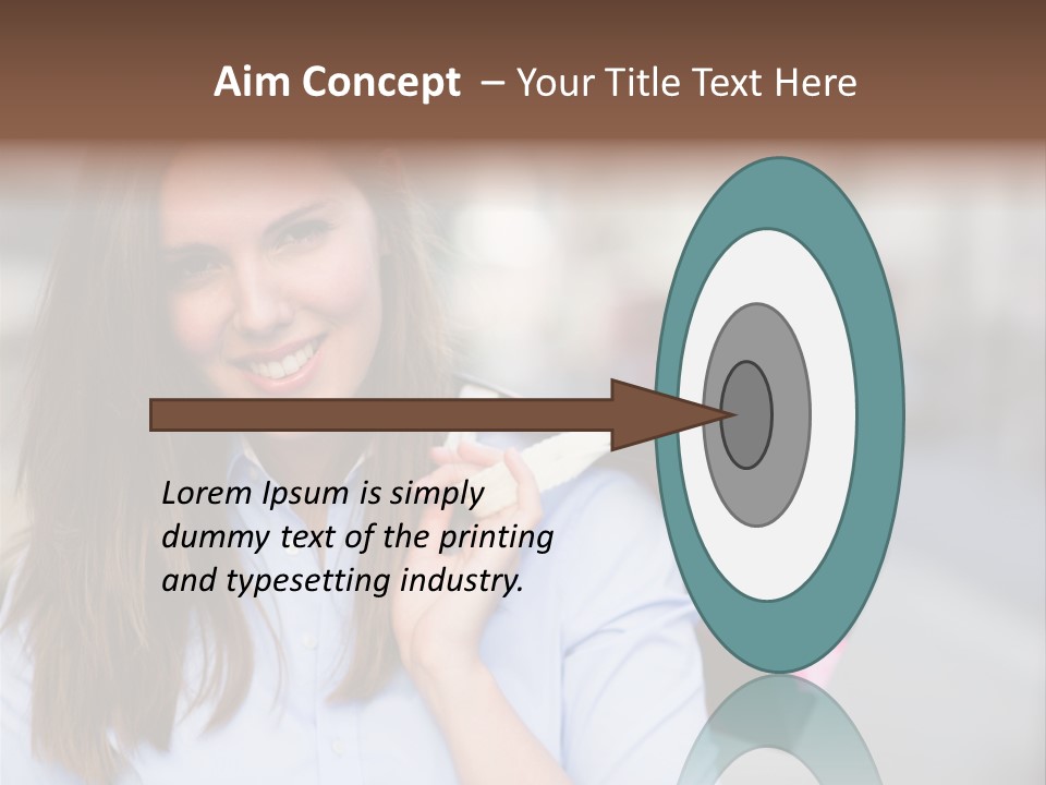 Customer Shopping Female PowerPoint Template