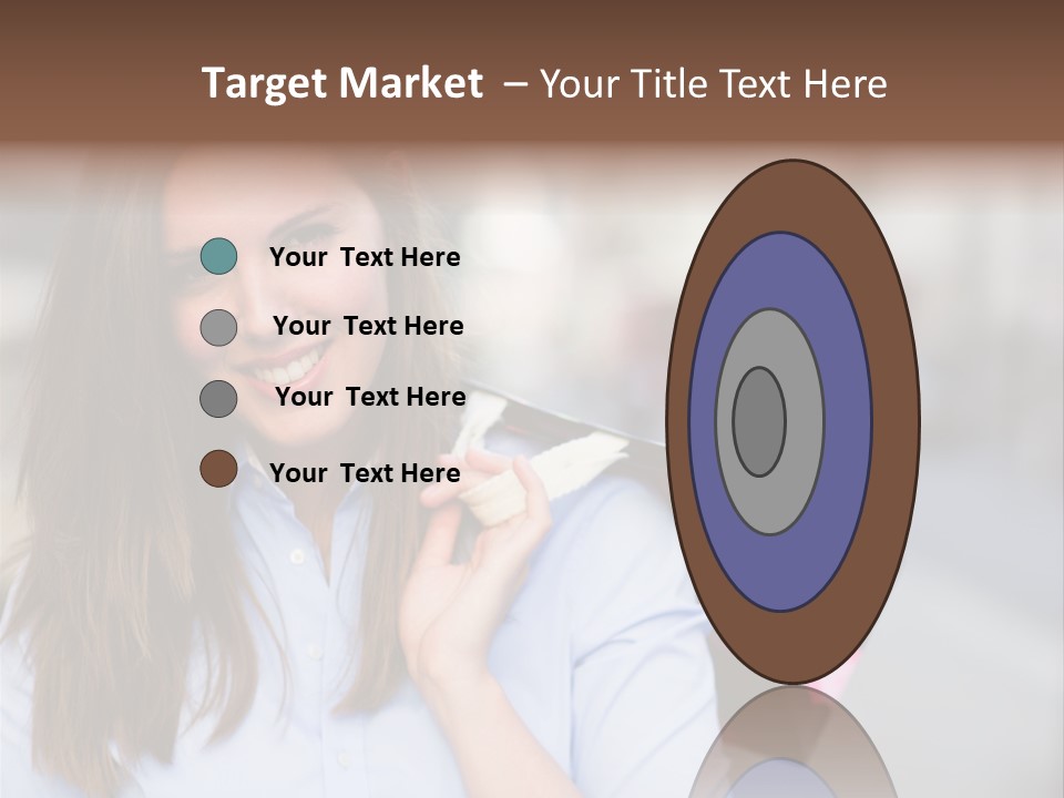 Customer Shopping Female PowerPoint Template
