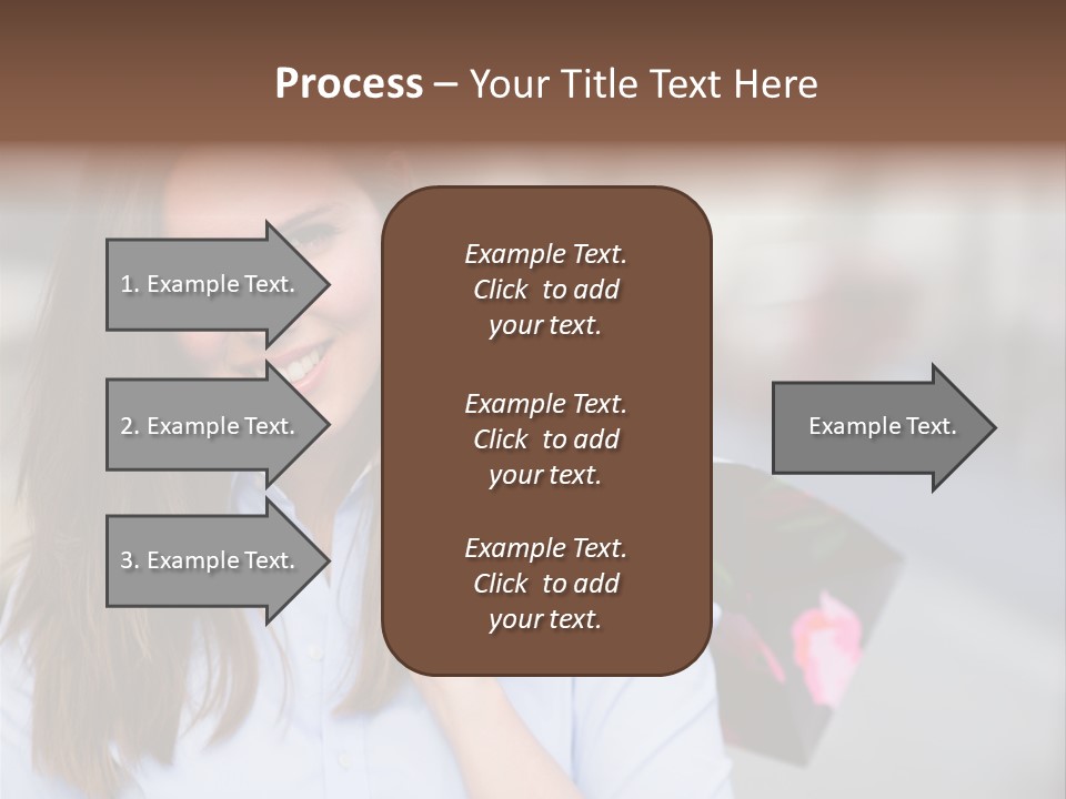 Customer Shopping Female PowerPoint Template