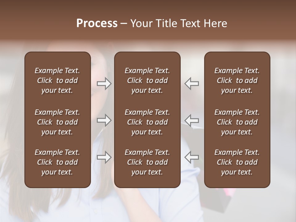 Customer Shopping Female PowerPoint Template