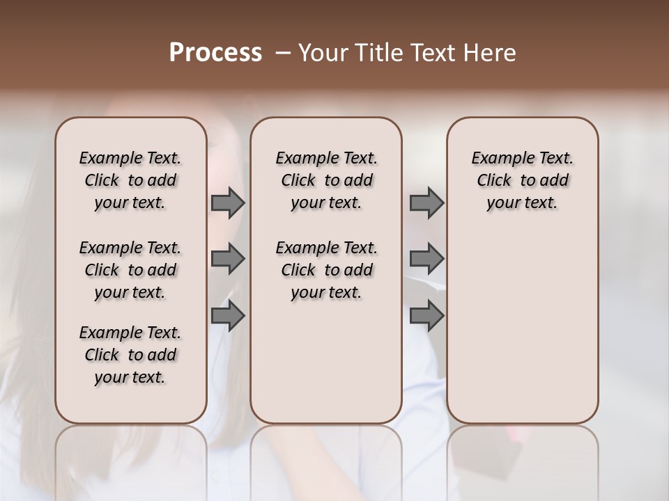 Customer Shopping Female PowerPoint Template