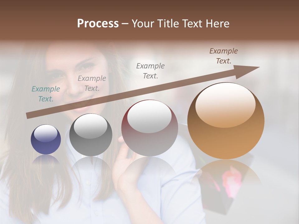 Customer Shopping Female PowerPoint Template
