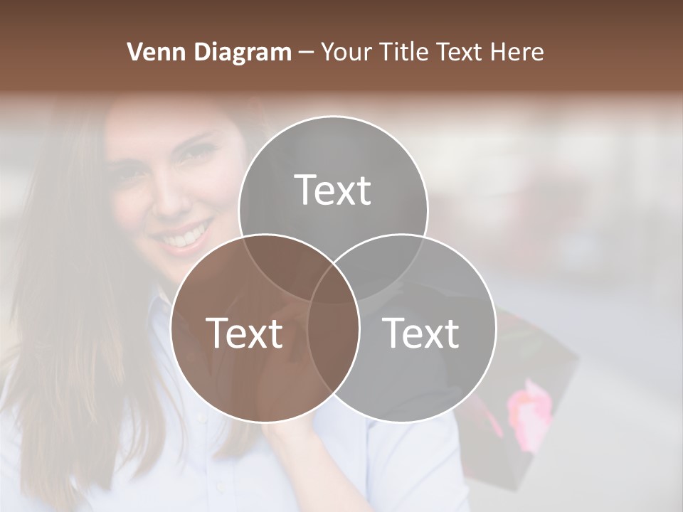 Customer Shopping Female PowerPoint Template