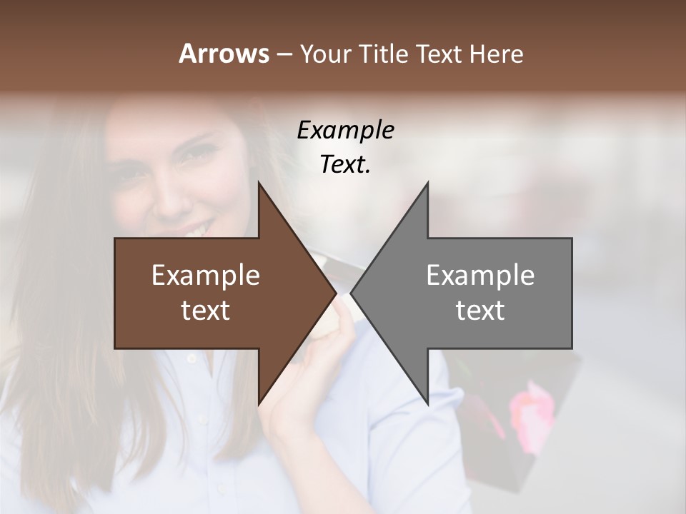 Customer Shopping Female PowerPoint Template