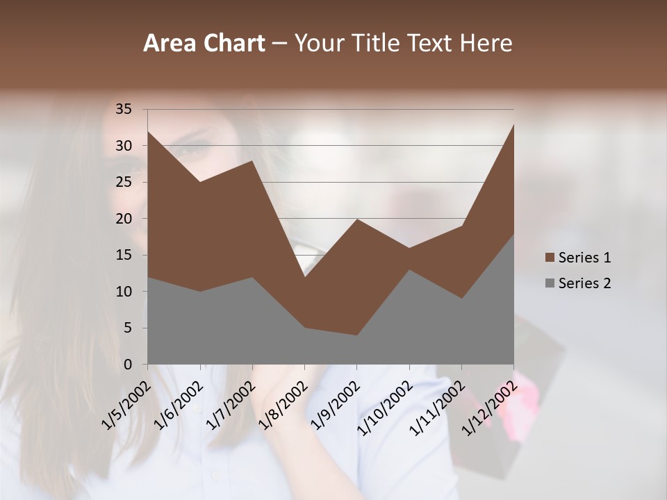 Customer Shopping Female PowerPoint Template