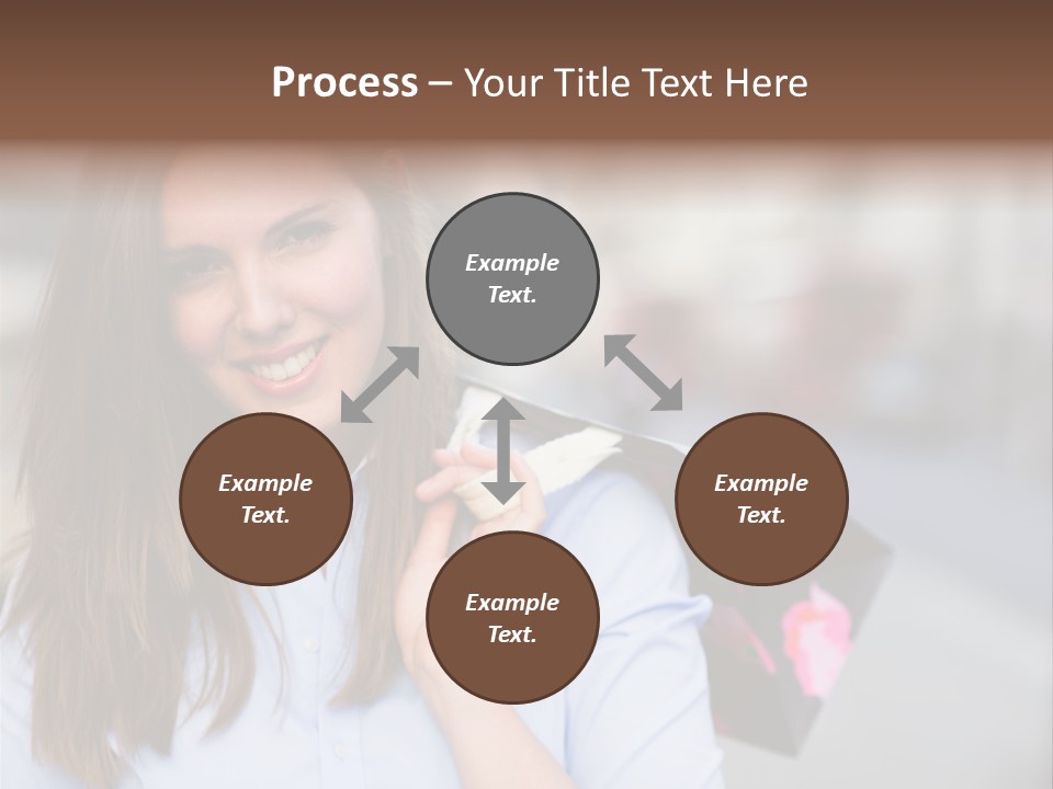 Customer Shopping Female PowerPoint Template