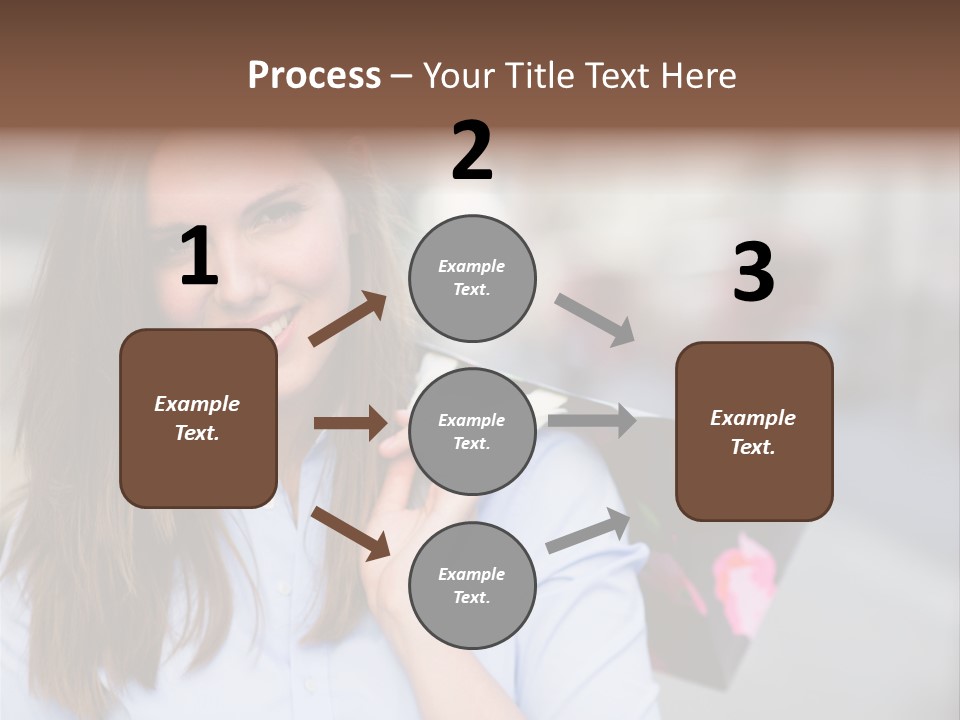 Customer Shopping Female PowerPoint Template