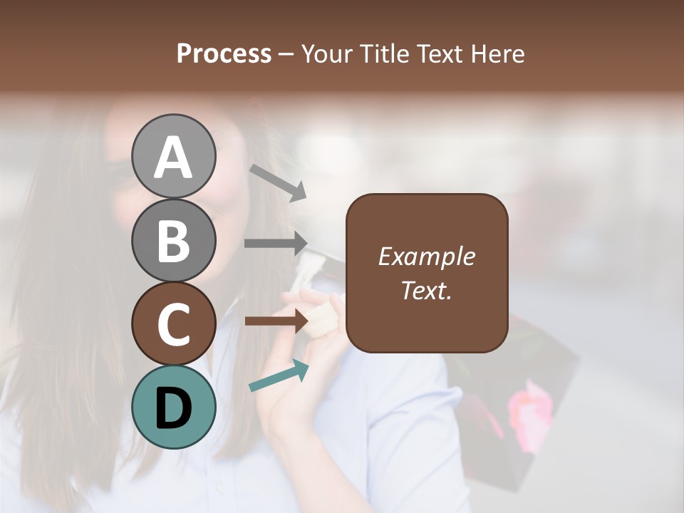 Customer Shopping Female PowerPoint Template