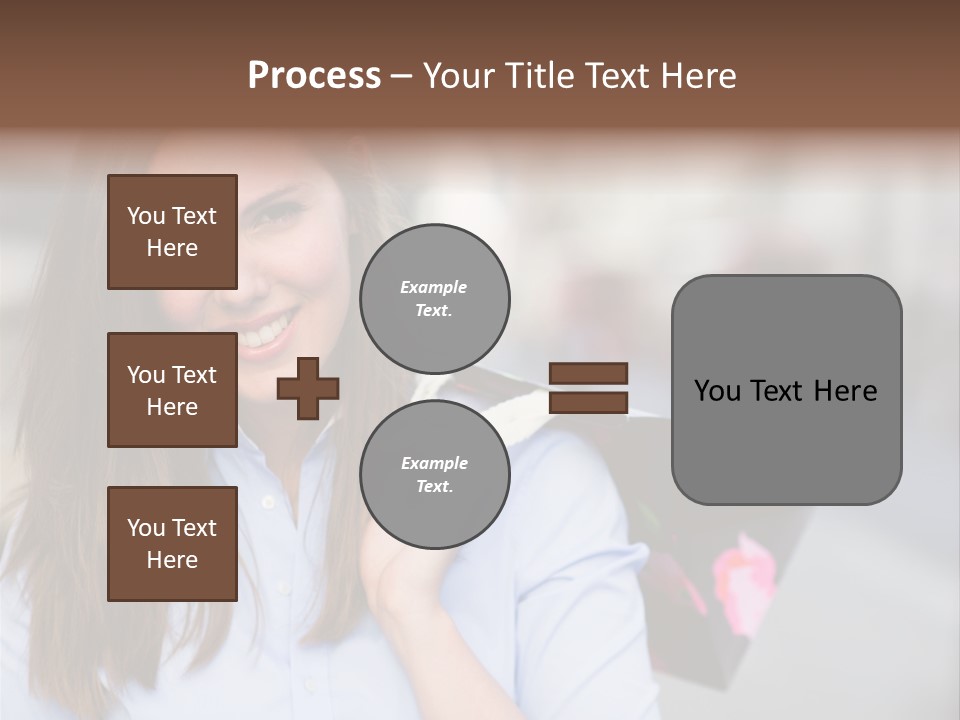 Customer Shopping Female PowerPoint Template