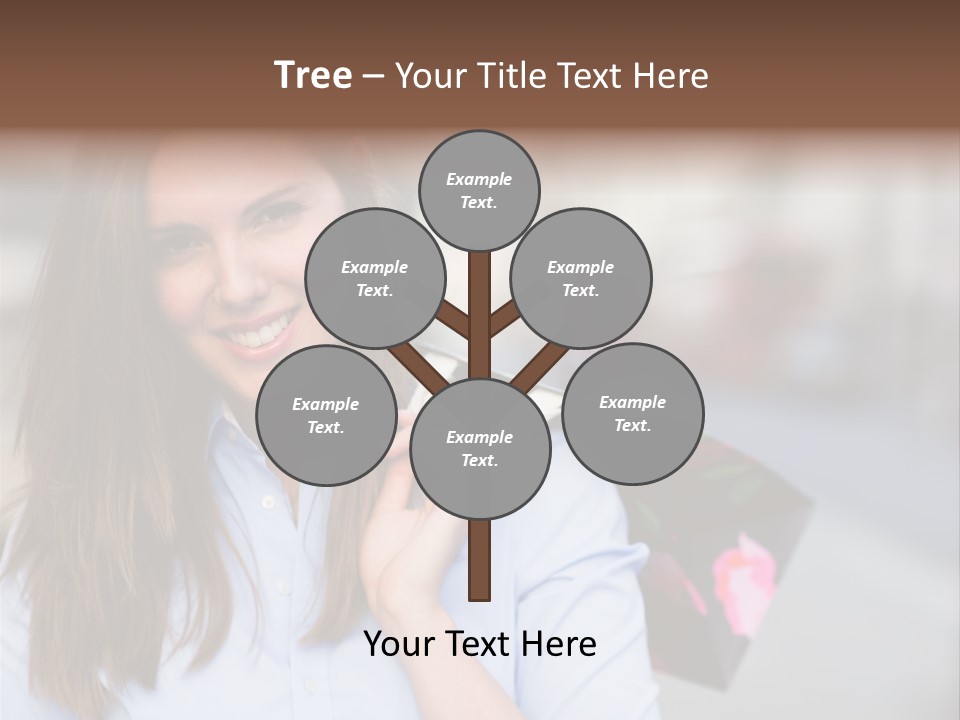 Customer Shopping Female PowerPoint Template