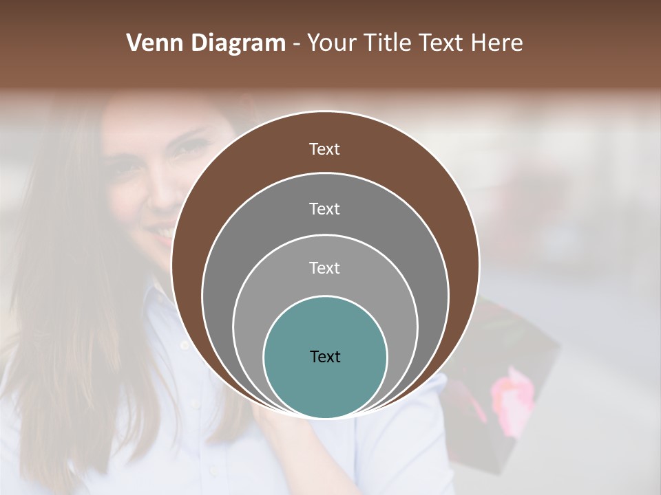Customer Shopping Female PowerPoint Template