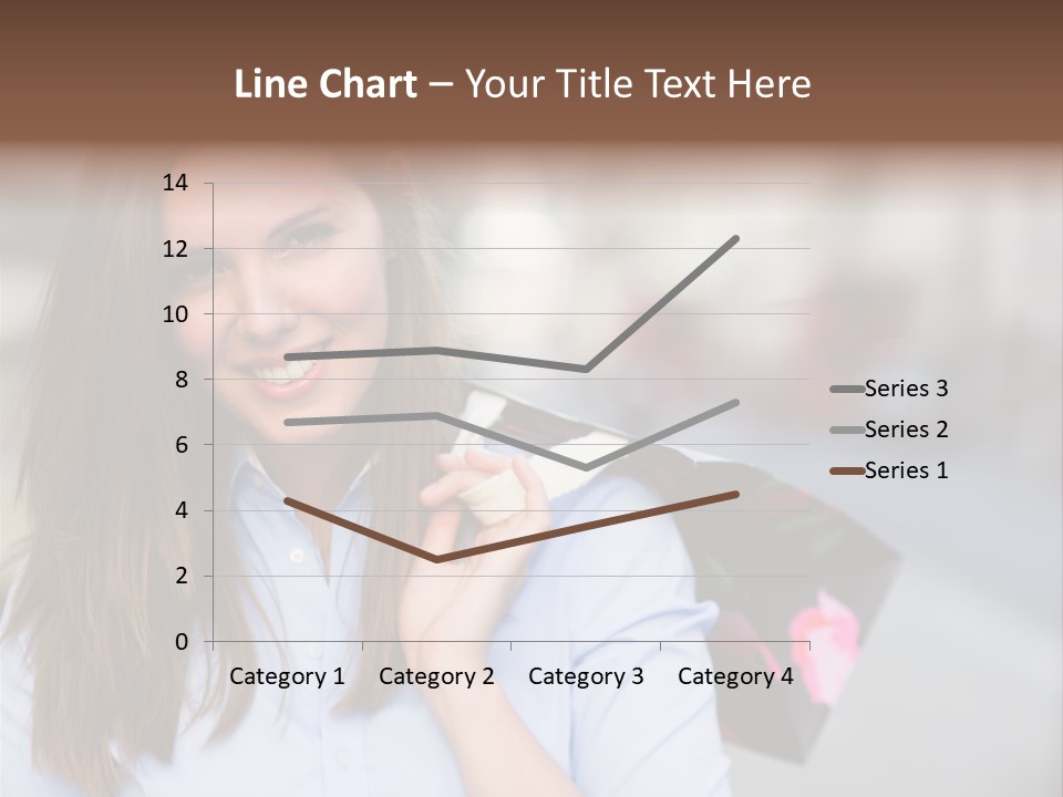 Customer Shopping Female PowerPoint Template