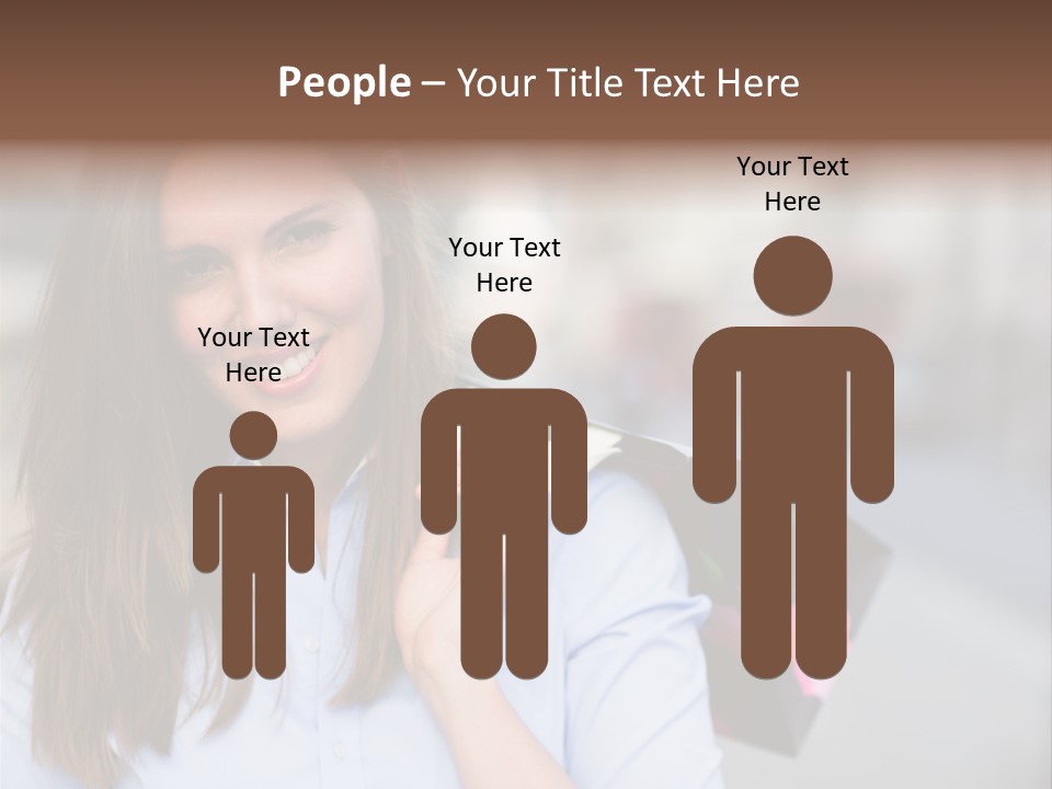 Customer Shopping Female PowerPoint Template