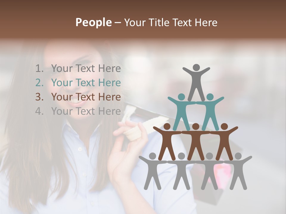 Customer Shopping Female PowerPoint Template
