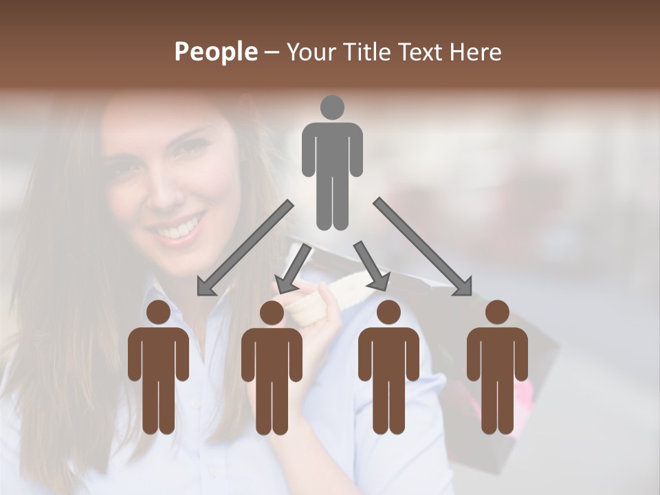 Customer Shopping Female PowerPoint Template