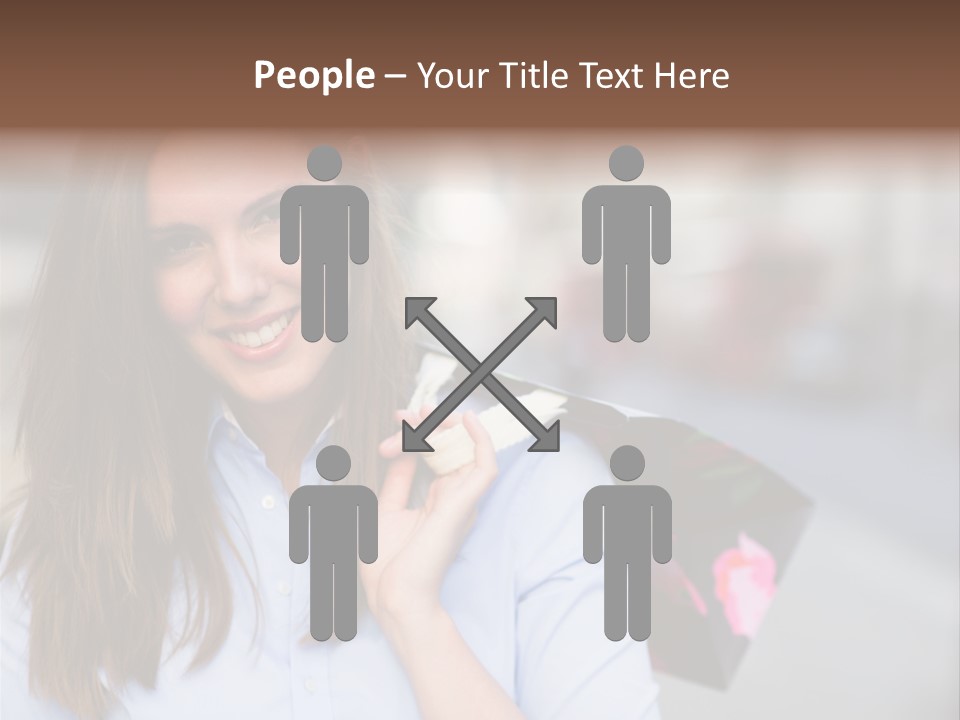 Customer Shopping Female PowerPoint Template