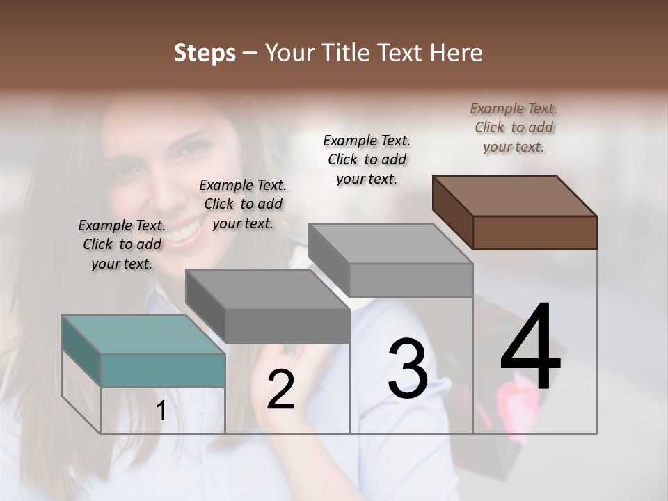 Customer Shopping Female PowerPoint Template
