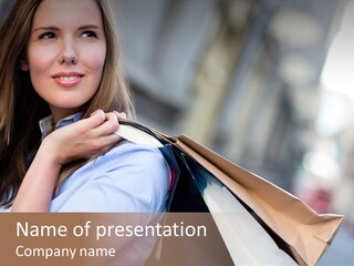 Outdoors Person Customer PowerPoint Template