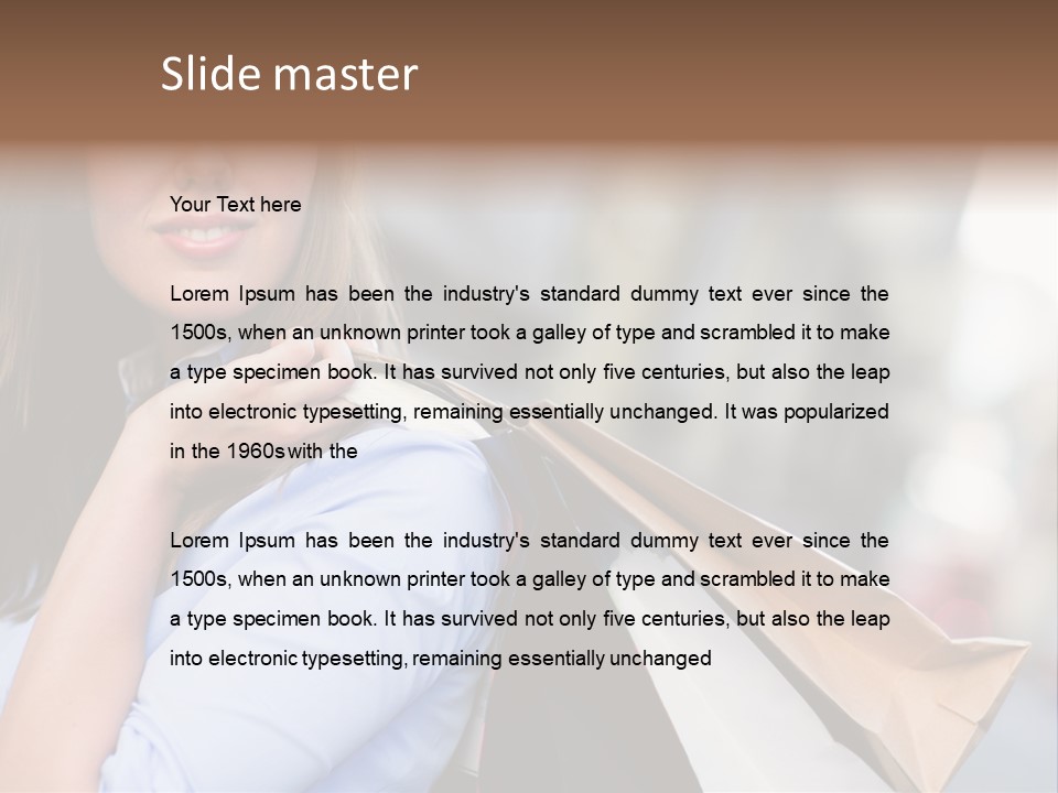 Outdoors Person Customer PowerPoint Template