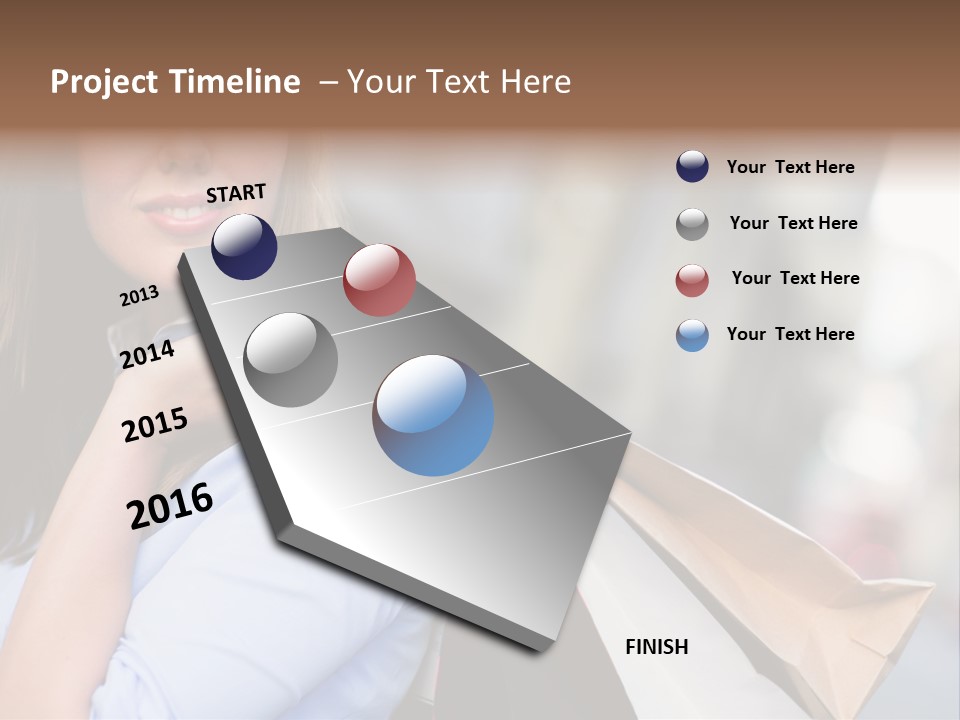 Outdoors Person Customer PowerPoint Template