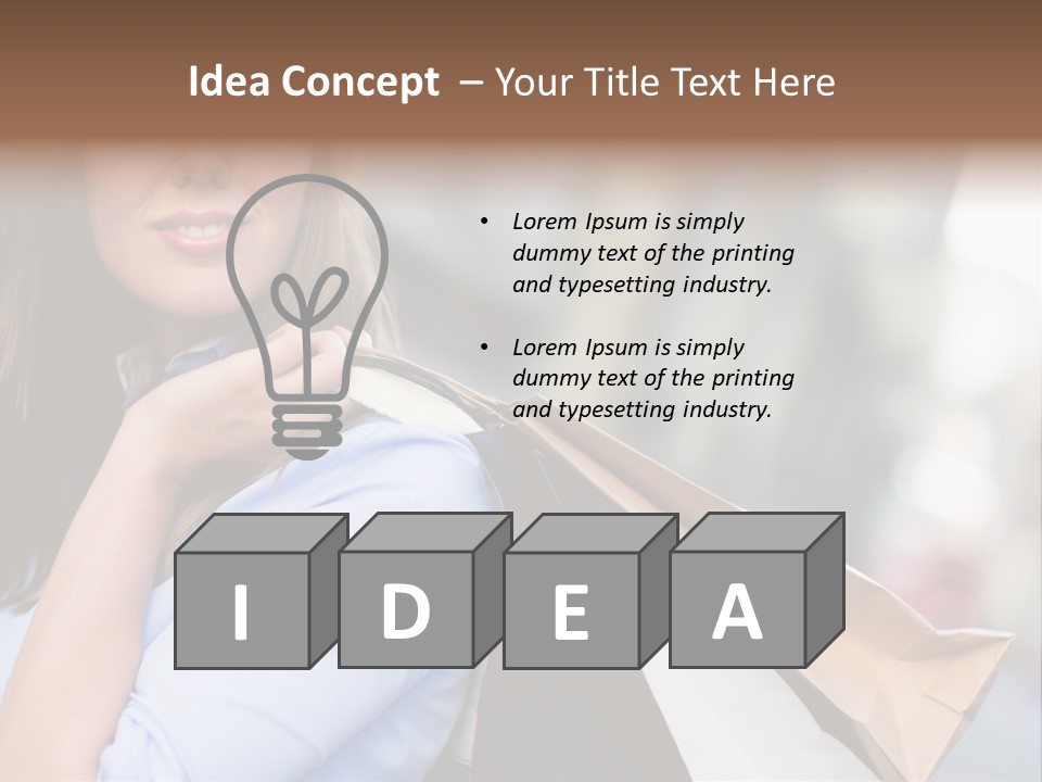 Outdoors Person Customer PowerPoint Template